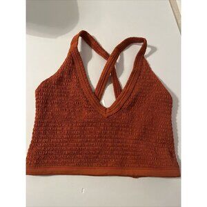 Free People Movement Small Burnt Orange Stretchy Tank